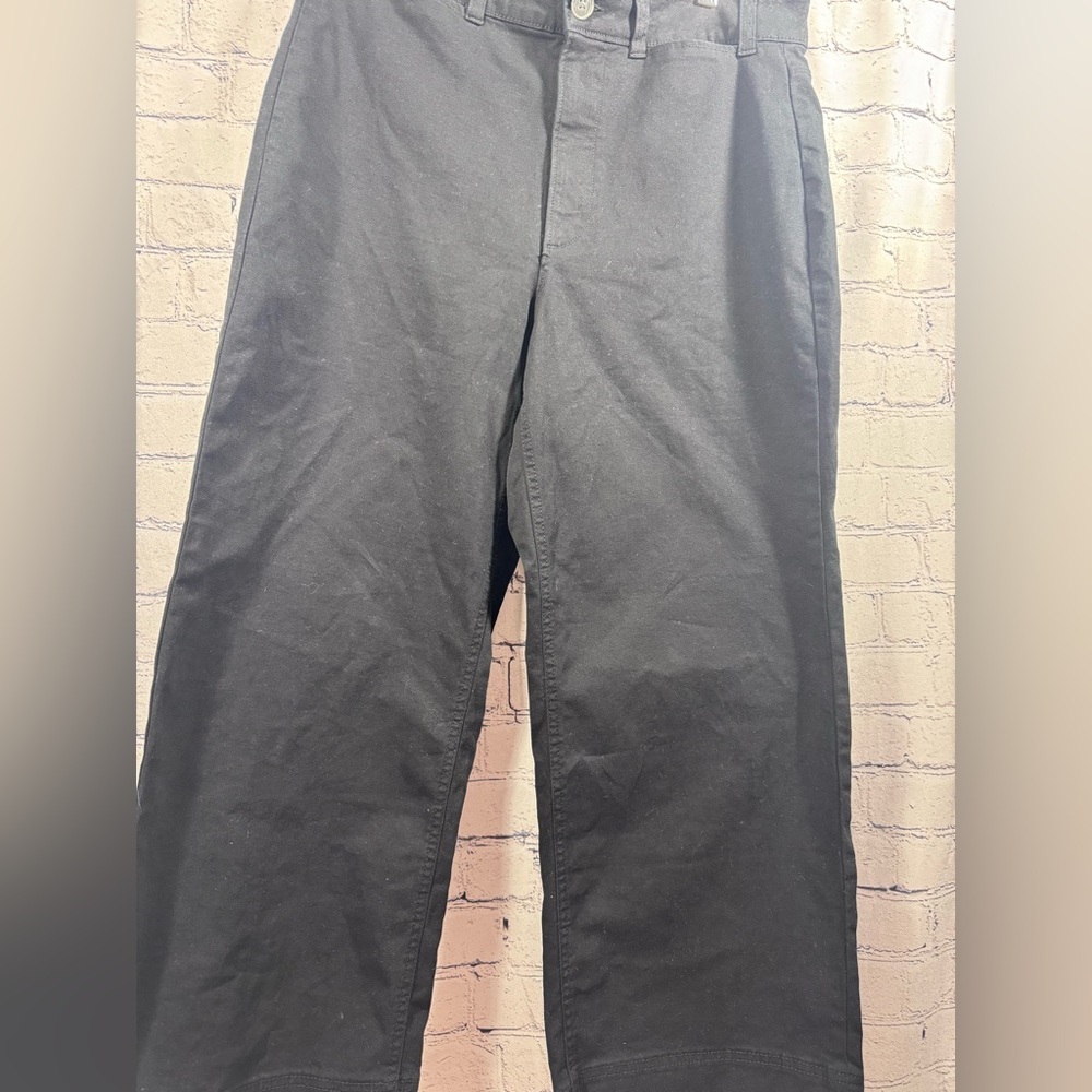Old Navy Extra High-Waisted Super Wide-Leg Chino Pants in Black- EUC - Picture 4 of 5